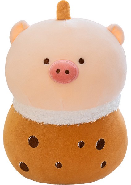 35CM Peluş Oyuncak Süt Çay Dağı Yastık Domuz (Yurt Dışından)