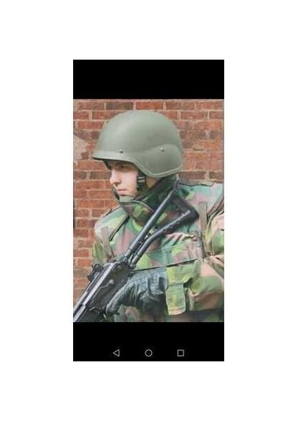 Orijinal Askeri Kurşun Geçirmez Kompozit Balistik Başlık Kask.