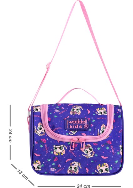 Royalglow Mor Kedi Desenli Termal Beslenme Çantası ve Yemek Çantası Waddell modelleri