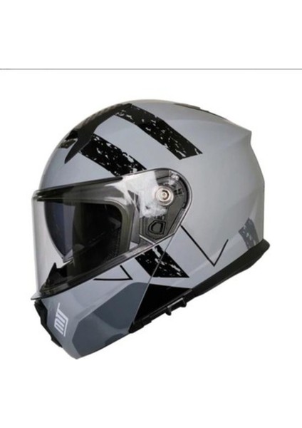 966 WX10 Grey Çene Açılır Kask