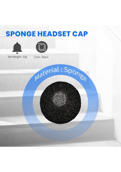 Fasdga 100 Adet Siyah Sünger Kulaklık Başlığı Kulak Pedleri Kapağı Yedek (Yurt Dışından) indirimleri