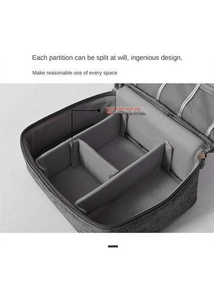 Taşınabilir Kablo Saklama Çantası Su Geçirmez USB Veri Hattı Şarj Cihazı Fiş Düzenleyici Seyahat Düzenleyici Mavi (Yurt Dışından) modelleri