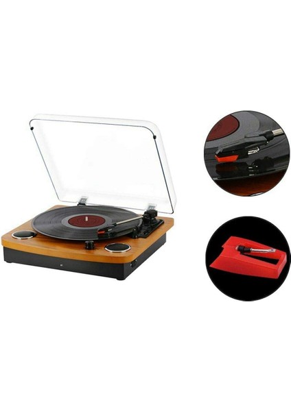 6'lı Paket Pikap Iğnesi, Vinil Fonograf Lp Eski Fonograf Piezoelektrik Kafa (Yurt Dışından)