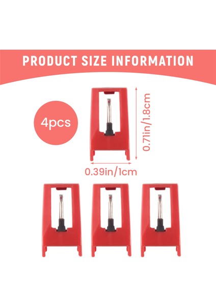 4 Adet Plak Çalar Iğneler, Evrensel Yedek Stylus Iğneler Vinil Plak Çalar Için Yedek Stylus Iğneler (Yurt Dışından) fırsatları