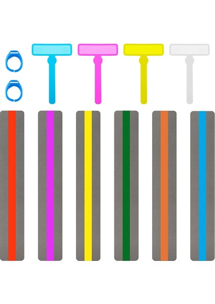 Çocuklar Için 12 Parça Renkli Okuma Araçları Dehb Araçları Disleksi Araçları Okuma Kılavuzu Şeritler Hızlı Okuma Aracı (Yurt Dışından)