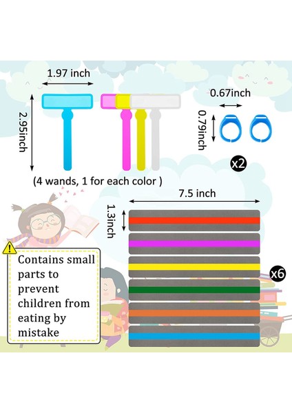 Çocuklar Için 12 Parça Renkli Okuma Araçları Dehb Araçları Disleksi Araçları Okuma Kılavuzu Şeritler Hızlı Okuma Aracı (Yurt Dışından) fiyatları