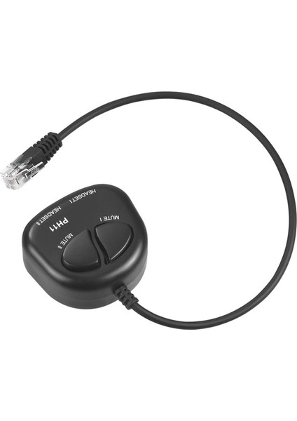 Iki Sessiz Anahtar Eğitim Adaptörü Çift Rj9 Soketleri Rj9 Kulaklık Erkek Fişi Çağrı Merkezi Kulaklık Eğitim Adaptörü 4P4C (Yurt Dışından)