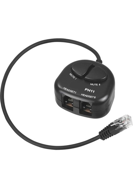 Iki Sessiz Anahtar Eğitim Adaptörü Çift Rj9 Soketleri Rj9 Kulaklık Erkek Fişi Çağrı Merkezi Kulaklık Eğitim Adaptörü 4P4C (Yurt Dışından) fırsatları