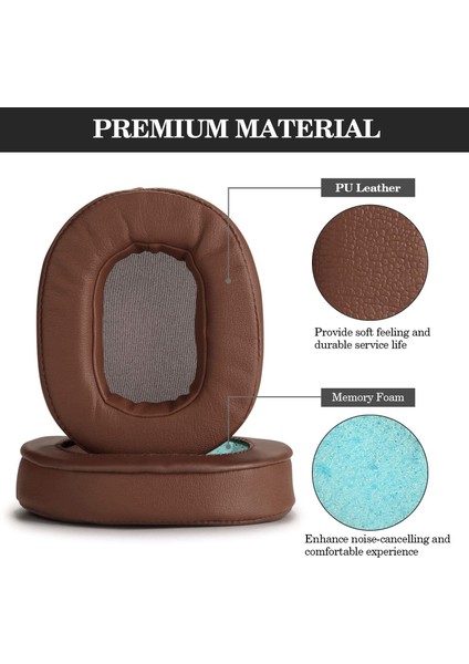 Kulak Yastıkları Bellek Köpük Kulak Yastıkları Kapak Yedek Kulak Pedleri Ath M50X Audio Technica M40X M30X M20 Kahverengi Uyar (Yurt Dışından) fırsatları