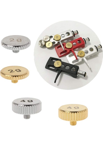 Headshell 4g Kabuk Ağırlığı Pikap Metal Elektrikli Alet Parçaları SL1200 SL1210 Mk2 3 5 M5G Stylus Dj, Gümüş (Yurt Dışından) modelleri