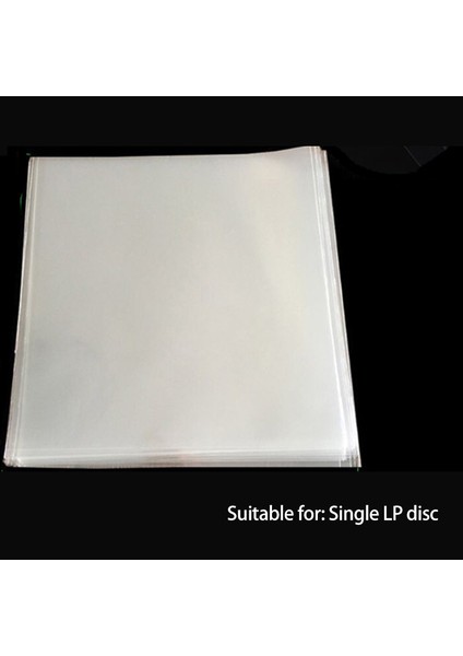 100 Adet Lp Vinil Kayıt Çantası 12 Inç Dış Çanta Koruyucu Kılıf Siyah Plastik Zarf Çanta Vinil Kayıt Ceket Tüp (Yurt Dışından) fırsatları