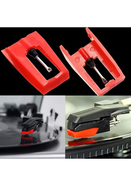 Lp Fonograf Plak Çalar Stylus Iğnesinin Değiştirilmesi, Kayıt Pikap Çalar Için 5 Adet Stylus Pikap Iğnesi (Yurt Dışından)