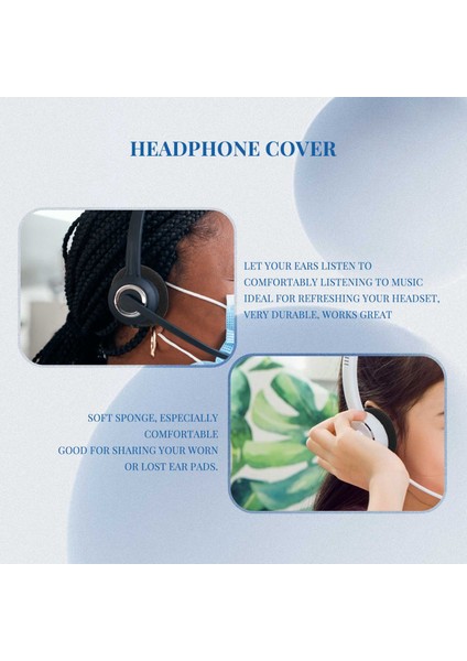 Kulaklık Için Köpük Ped Kulak Pedi Kılıfı (Siyah, 50MM, 2'li Paket) (Yurt Dışından) fiyatları