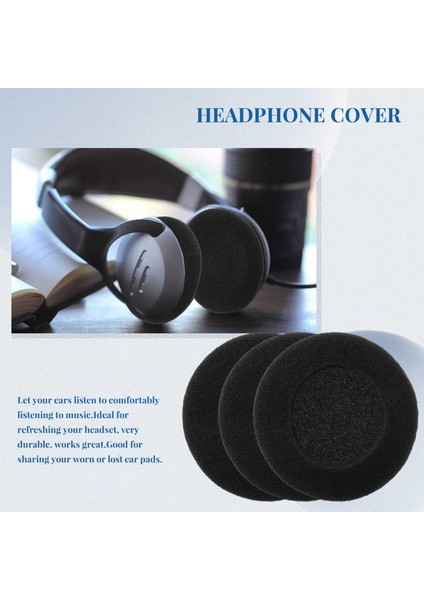 Kulaklık Için Köpük Ped Kulak Pedi Kılıfı (Siyah, 50MM, 2'li Paket) (Yurt Dışından) modelleri