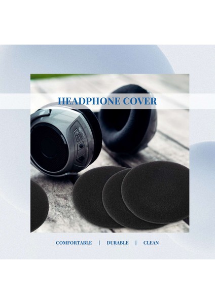 Kulaklık Için Köpük Ped Kulak Pedi Kılıfı (Siyah, 50MM, 2'li Paket) (Yurt Dışından) fırsatları