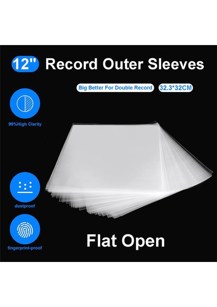 50 Adet Vinil Kayıt Koruyucu Kılıf 12 Inç Pikap Çalar Lp Vinil Kayıt Kendinden Yapışkanlı Kayıt Çantası (Yurt Dışından) indirimleri