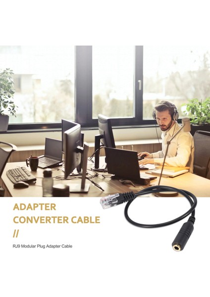 Adet 3.5mm Stereo Ses Kulaklık Cisco Jack Dişi Erkek Rj9 Fiş Adaptörü Dönüştürücü Kablo Kordonu (Yurt Dışından) fiyatları