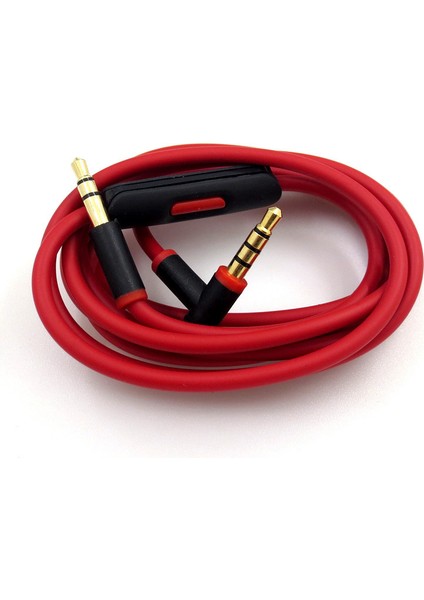 Beats Studio, Executive, Mixer, Solo Hd, Kablosuz ve Pro Kulaklıklar Için Yedek Uzaktan Konuşma Ses Kablosu (Siyah+Kırmızı) (Yurt Dışından) fırsatları