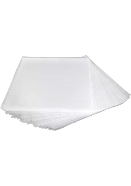 50PCS Opp Jel Kayıt Koruyucu Kapak Pikap Çalar Lp Vinil Kayıt Çantası Düz Açık (Yurt Dışından)
