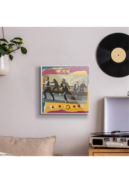 Vinil Plak Sergileme Kutusu Akrilik Duvar Montaj Tutucu 12 Inçlik Vinil Plaklar Için Albüm Plak Rafı Vinil Plak Duvar Rafı (Yurt Dışından)