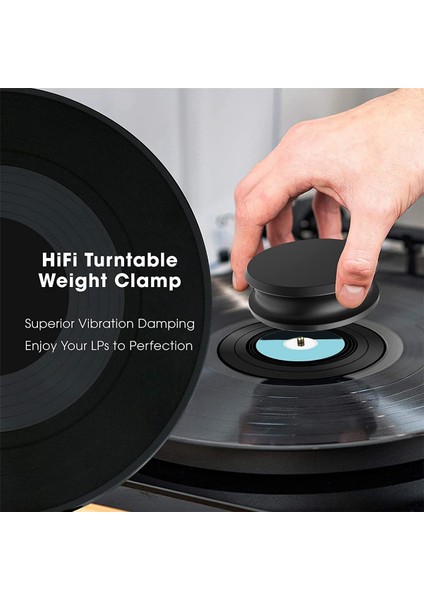 Alüminyum Vinil Kayıt Ağırlığı Sabitleyici Disk Pikap Lp Plak Çalar Aksesuarları Siyah Için Dengeli Kelepçe (Yurt Dışından) indirimleri