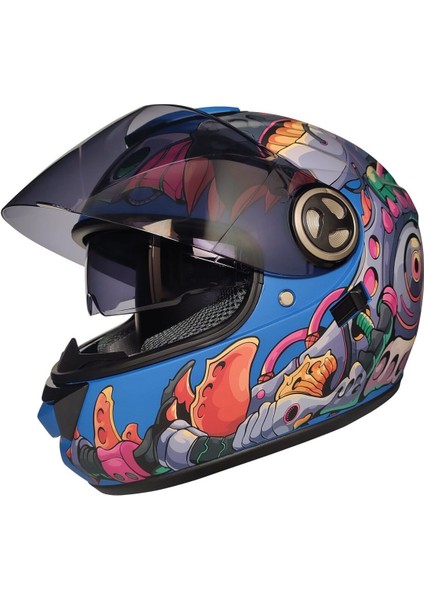 913 Kask Drago Tam Kapalı Siyah Vizör