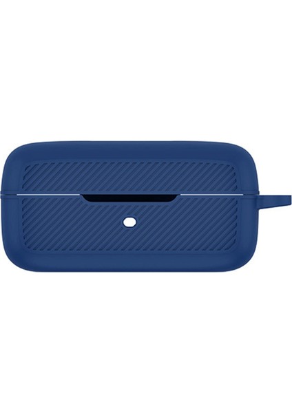 Earfun Air Pro 3 Darbeye Dayanıklı Silikon Kablosuz Bluetooth Kulaklık Koruyucu Kılıf Kancalı Mavi Silikon Kılıf (Yurt Dışından)