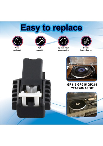 Phılıps GP315 GP215 GP214 22AF200 AF887 Lp Vinil Plak Çalar Fonograf Için Yedek Iğne (Yurt Dışından)
