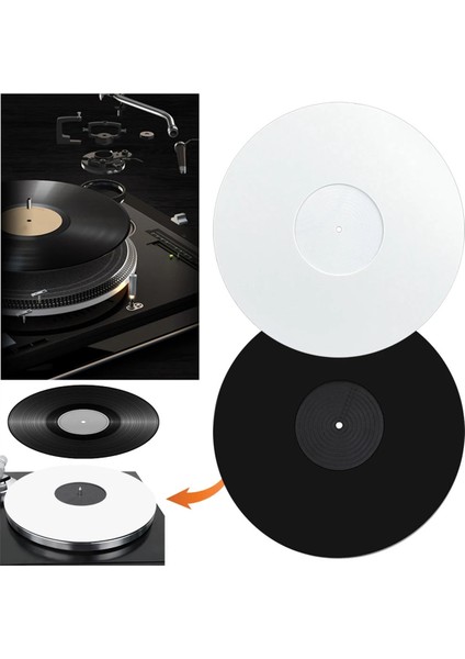 12 Inç Plak Matı Vinil Pikap Plak Matı Şok Emici Anti-Statik Plak Matı Vinil Plak Çalarlar Için Beyaz (Yurt Dışından) fiyatları