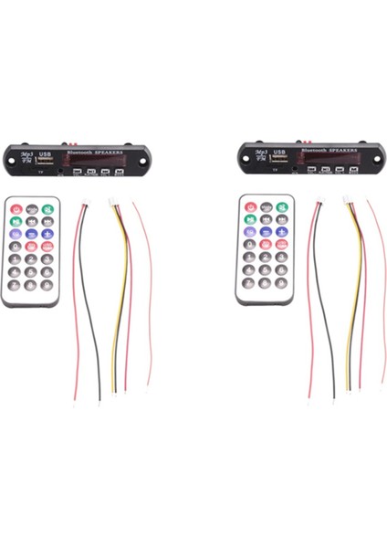 Bluetooth Mp3 5.0 Dekoder Kartı Dc 5V 12V Araba Fm Radyo Modülü Araba Telefonu Için Tf USB Aux Desteği (Yurt Dışından)