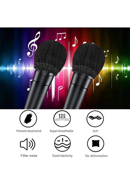 100 Adet Tek Kullanımlık Mikrofon Kapağı El Mikrofonu Koruyucu Kapak Müzik Mikrofonu Kapağı Ktv Karaoke , Vb (Yurt Dışından)