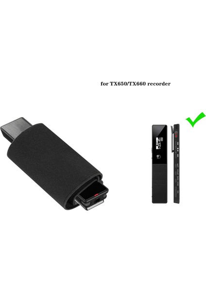TX650/TX660 Kayıt Cihazları Için 2 Paket El Mikrofonu Elastik Kılıf, Düğün Videografçıları Için (Yurt Dışından)