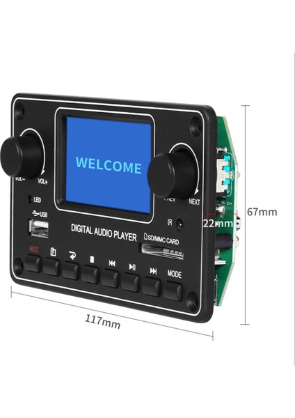 LCD Mp3 Çalar Modülü 28X64 Ekran Bluetooth Dijital Ses Şifre Çözücü Kurulu TDM157 USB Sd Bt Fm Araba Ev Için Amplifikatör (Yurt Dışından)