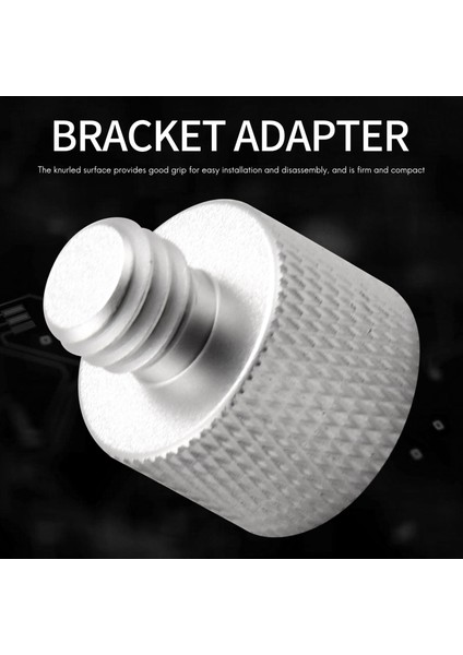 Adet Mikrofon Konu Adaptör Seti 5/8 Dişi - 3/8 Erkek ve 3/8 Dişi - 5/8 Erkek Vida Adaptör Konusu Mikrofon Standı Için (Yurt Dışından)