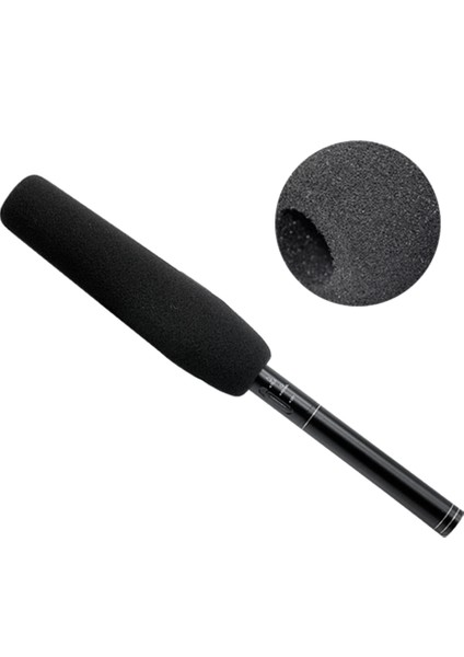Uzunluk 12CM Kalınlaştırılmış Sünger Rüzgarlık Kapağı Iç Çap 20-22CM Uzun Röportaj Mikrofonu Kamera Mikrofon Kapağı (Yurt Dışından)