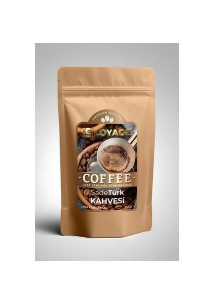 Orta Kavrulmuş Taze Çekilmiş Türk Kahvesi 250 GR Premium Kalite Lezzet