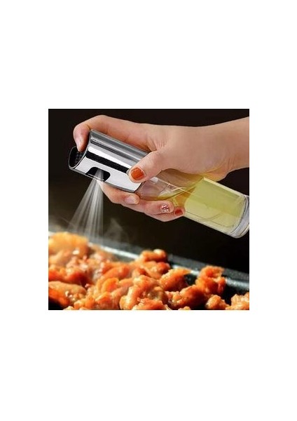 Tsrmx Sirke Püskürtücü Cam Sprey Şişe Yağdanlık ve Limon Püskürtme Şişesi 100 ml Yeni M