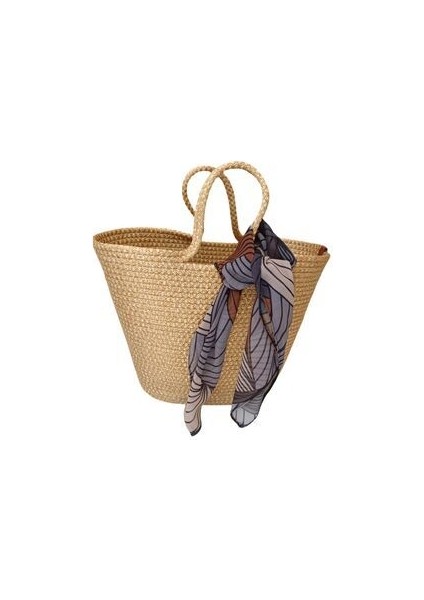 Hasır Polyester Kordon Çanta