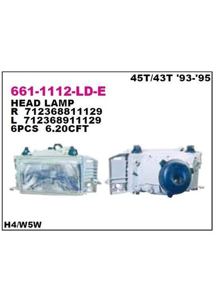 DEPO-661-1112R-LD-E - On Far Sag Fıat Tıpo 93-95