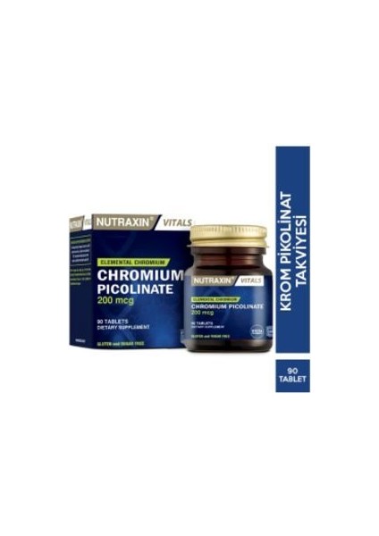 Std Nutraxin Chromium Picolinate 90 Tablet Krom Pikolinat Takviyesi ( Teklidir )