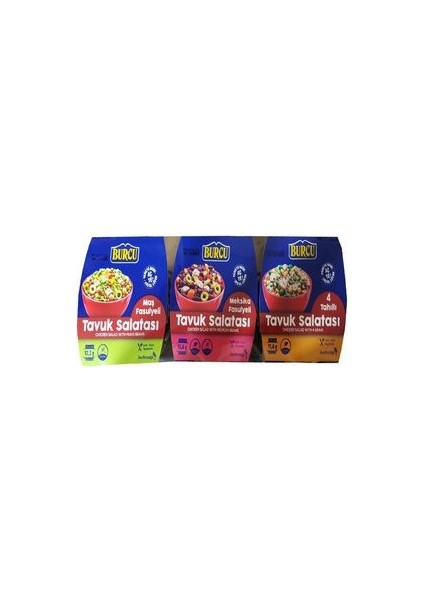 3lü Tavuk Salata Seti