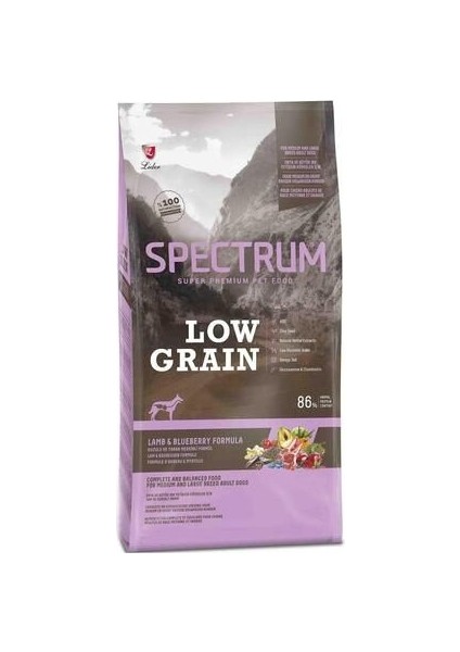 Kuzulu/yaban Mersinli Orta/iri Irk Köpek Maması 12+2 kg