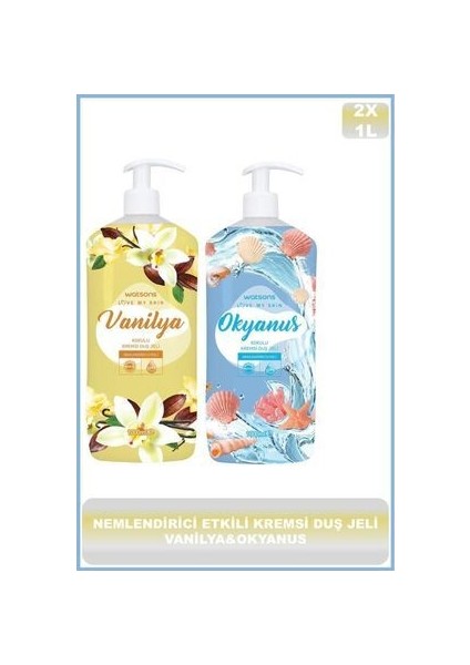 Özel Formülü ile Ciltleri Etkili ve Nazikçe Temizleyen Kremsi Duş Jeli-Vanilya,okyanus ELEG.361