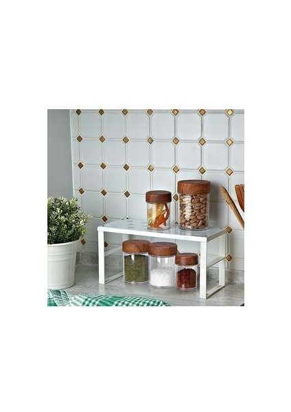 4ADET Dolap Içi Düzenleyici Raf, Bardak Düzenleme Rafı, Makyaj Bakım Dolabı Düzenleyici Raf