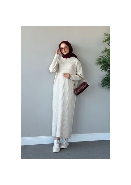 Fitilli Triko Elbise