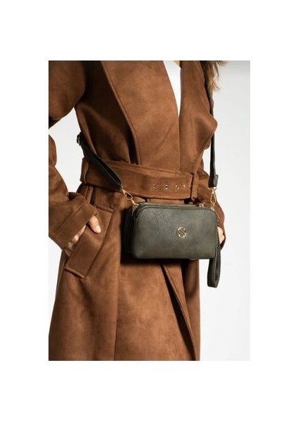 Eflanbutik Sanmorris Yeşil 3 Bölmeli El ve Çapraz Kullanıma Uygun Omuz Çantası fiyatları