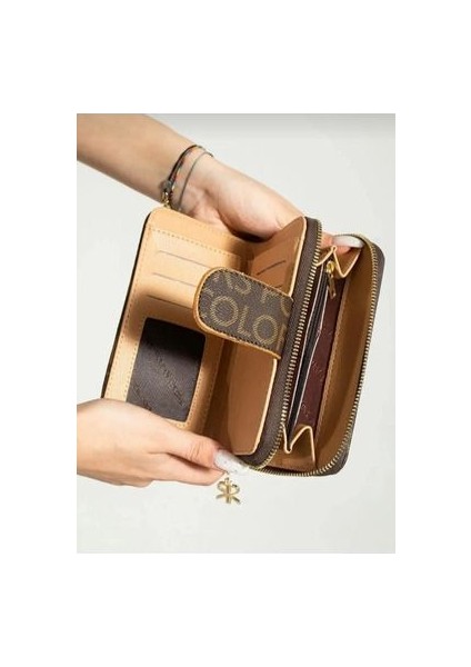 Bozuk Para ve Kart Bölmeli Kahverengi Cüzdan modelleri