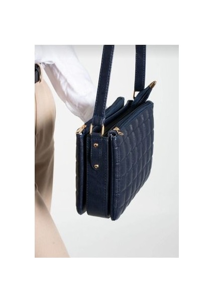 Sanmorris Lacivert Üç Bölmeli Çapraz Kullanıma Uygun Omuz Çantası fiyatları