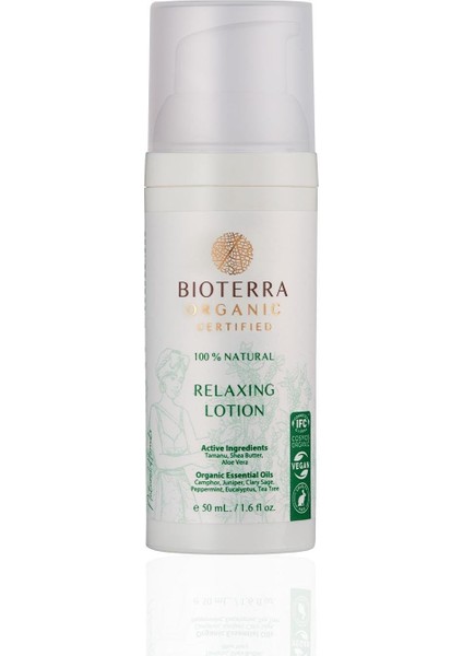 Organik Relaxing Lotion 50ML Rahatlatıcı Losyon