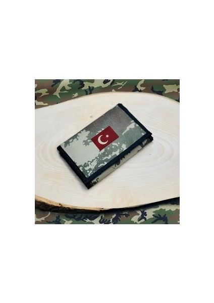Asker Boyun Asmalı Cüzdan Bayrak Logolu